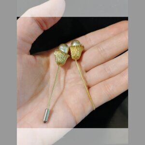 Vintage Pearl drop stick pins